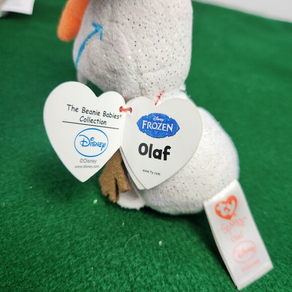 TY Beanie Baby Lot of 3 OLAF Keychain 4.5" Sully Teenie Beanie 3.5" Sage - Picture 9 of 13